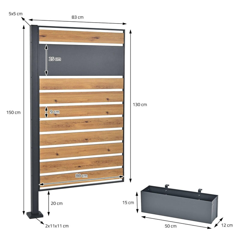 ml-design-afvalemmerhek-metbloembaktina-bruin-staal-tuingereedschap-tuin- balkon_8154977