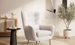 Fauteuil met hocker Verdiro velvet