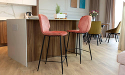 naduvi-collection-barkruk-carmella-roze-velvet-stoelen-& fauteuils-meubels5