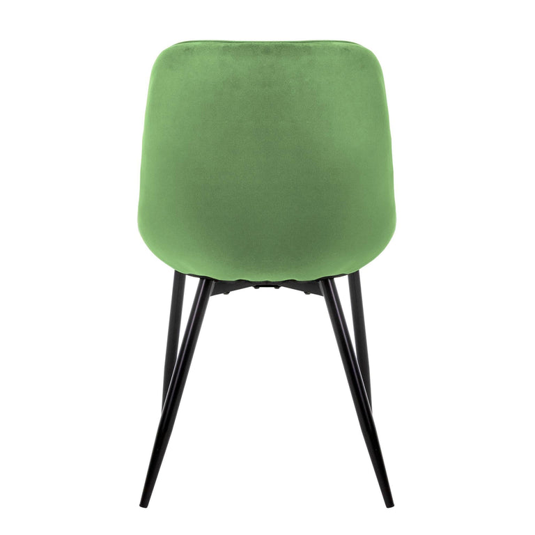 Set van 2 eetkamerstoelen Mana velvet