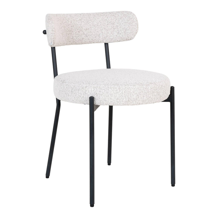 Set van 2 eetkamerstoelen Badalona bouclé