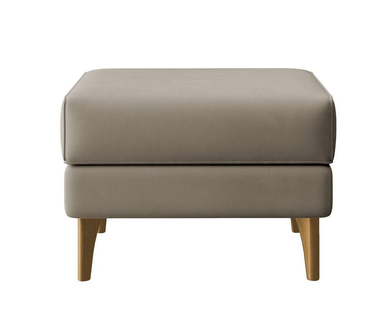 Fauteuil met hocker Casara velvet