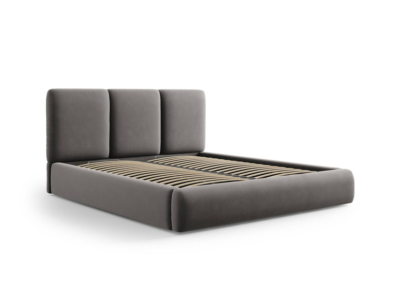 Bedframe Nicolas velvet met opbergruimte en hoofdbord 140 x 200 cm