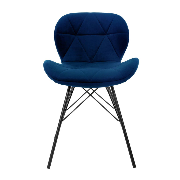 Set van 8 eetkamerstoelen Dane velvet