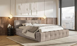 Tilly bedframe chenille met opbergvak 200 x 220 cm