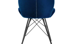 Set van 8 eetkamerstoelen Dane velvet