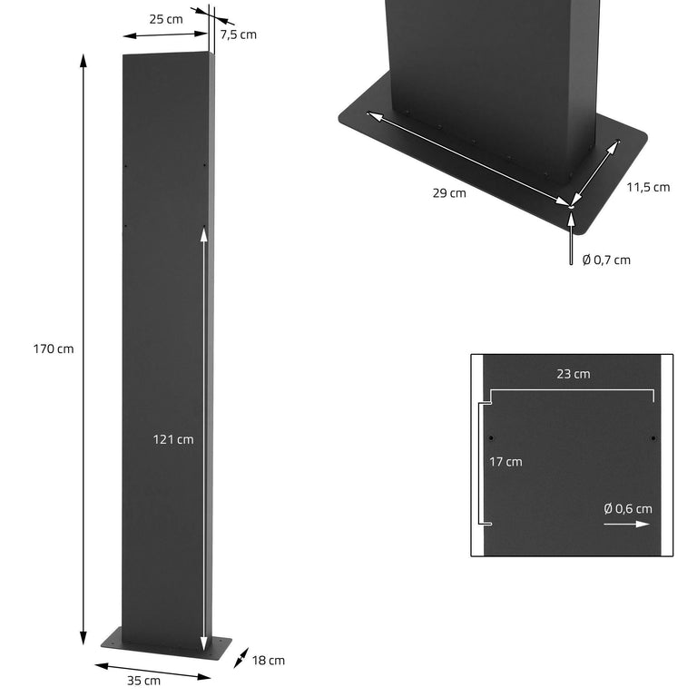 ml-design-brievenbus-pipmetstandaard-zwart-roestvrij-staal-tuinaccessoires-tuin- balkon6