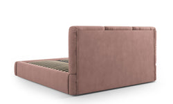 Bedframe Nicolas chenille met opbergruimte en hoofdbord 140 x 200 cm