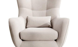 Fauteuil met hocker Verdiro velvet