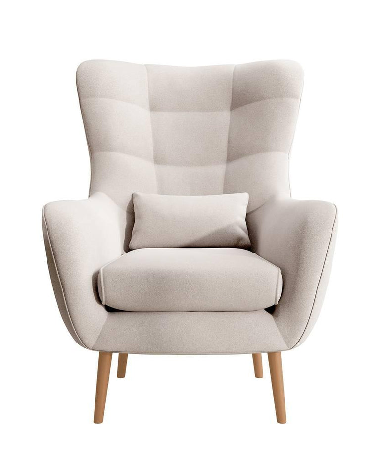 Fauteuil met hocker Verdiro velvet