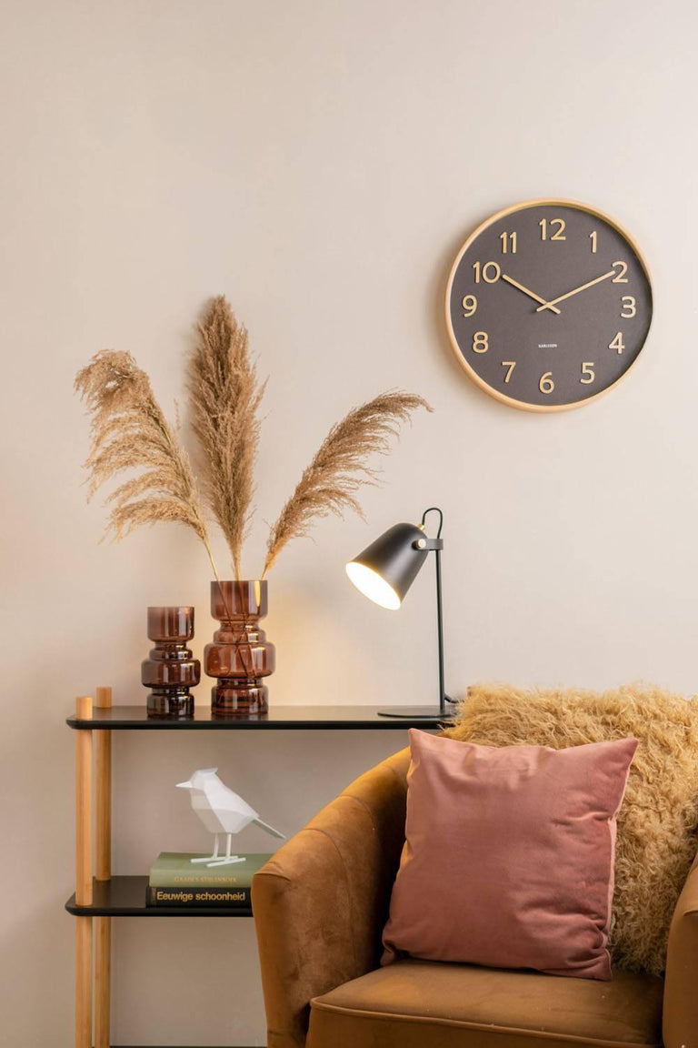 Wandklok Pure hout