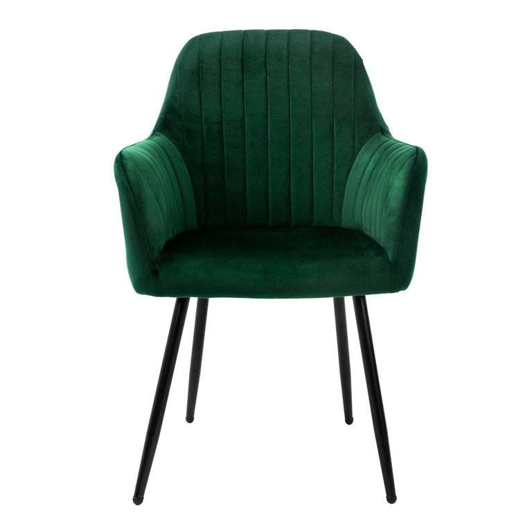 Set van 2 eetkamerstoelen Layla velvet