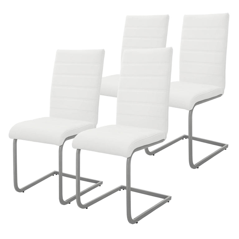 Set van 4 eetkamerstoelen Levi kunstleer