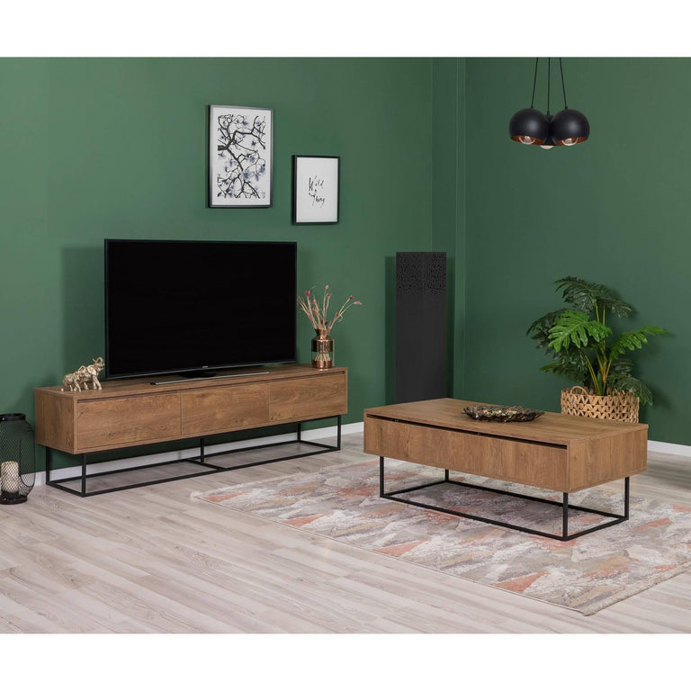 kalune-design-set-vantv-meubelen salontafel uitvouwbaar laxus-bruin-metaal-kasten-meubels16