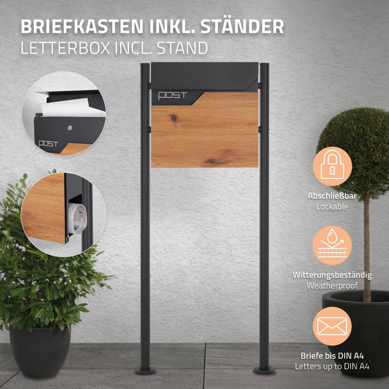 ml-design-staande-brievenbuspost-zwart-roestvrij-staal-tuinaccessoires-tuin-balkon2