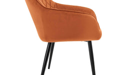 Set van 2 eetkamerstoelen Garth velvet