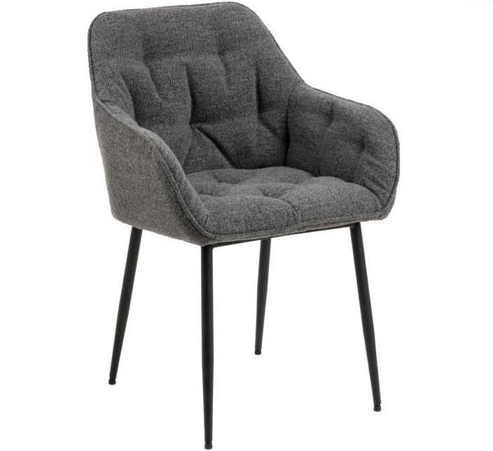 naduvi-collection-eetkamerstoel-harvey boucle-donkergrijs-boucle-stoelen-& fauteuils-meubels1