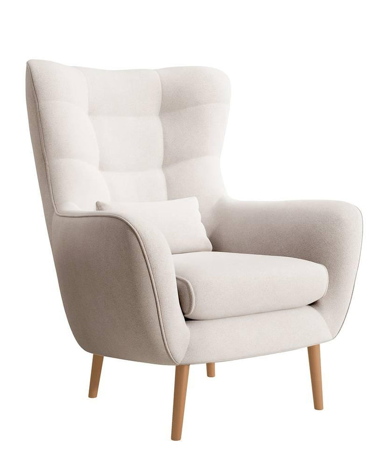 Fauteuil met hocker Verdiro velvet