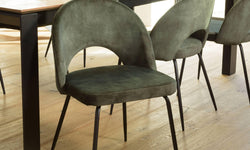 Set van 2 eetkamerstoelen Augustin velvet