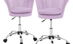 Set van 2 bureaustoelen Tulini velvet