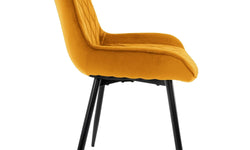 Set van 4 eetkamerstoelen Mana velvet