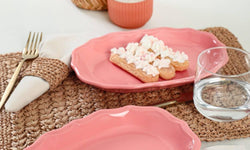 hermia-set van 2 gebakbordjes glenda keramiek-roze--keramiek-servies-koken & tafelen3