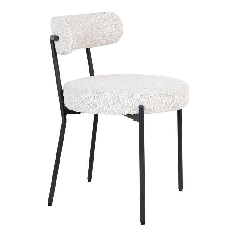 Set van 2 eetkamerstoelen Badalona bouclé