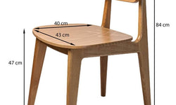 Set van 2 Tulio eetkamerstoelen