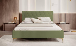 Bedframe Ticaro velvet 140 x 200 cm