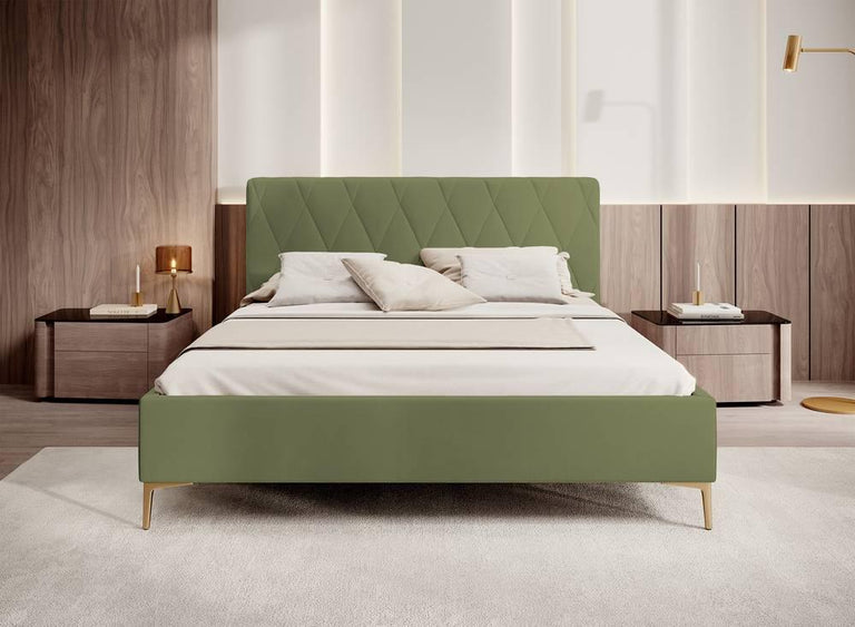 Bedframe Ticaro velvet 140 x 200 cm