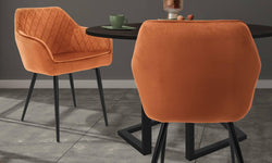 Set van 2 eetkamerstoelen Garth velvet