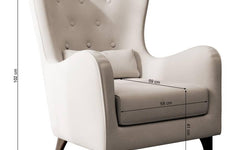 Fauteuil Casara velvet