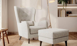 Hocker Casara bouclé