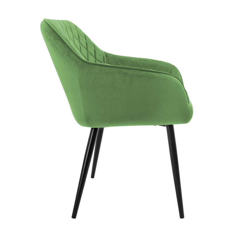 Set van 4 eetkamerstoelen Amino velvet