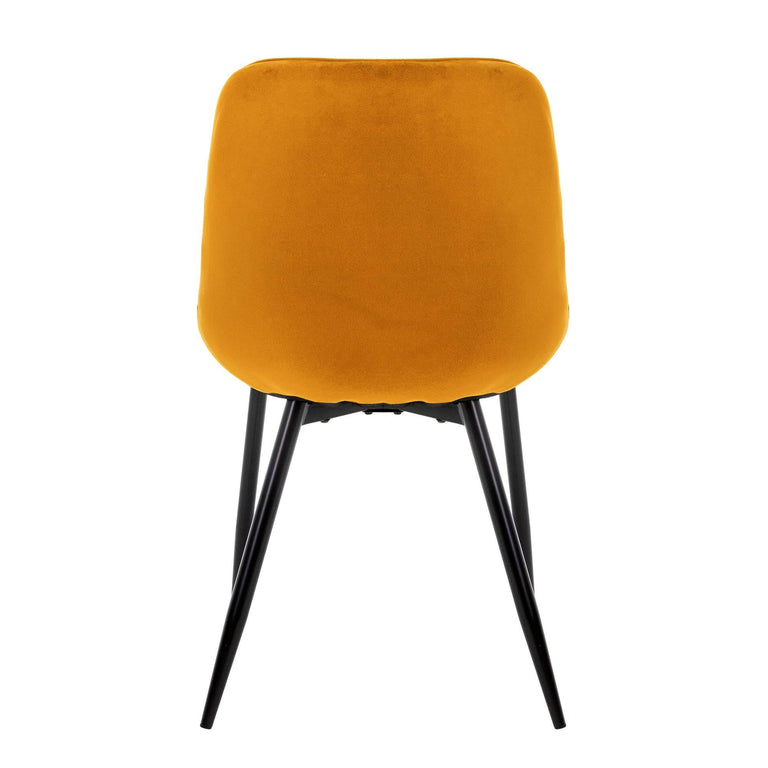 Set van 2 eetkamerstoelen Mana velvet