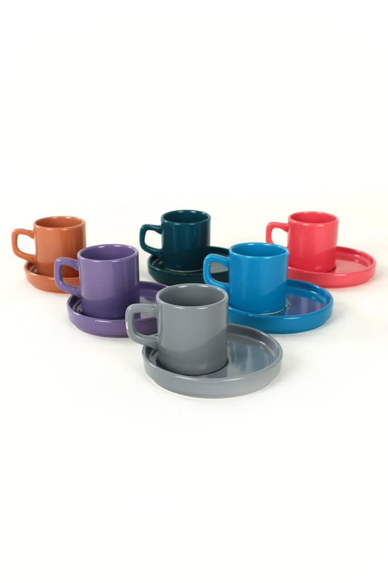 hermia-set van 12 theekopjes ollie keramiek-multicolour--keramiek-servies-koken & tafelen1