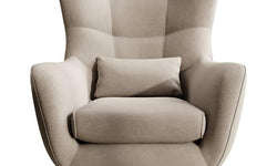 Fauteuil met hocker Verdiro velvet