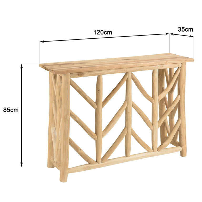 Wandtafel Will North teakhout