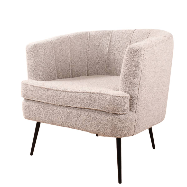 Fauteuil Norah bouclé