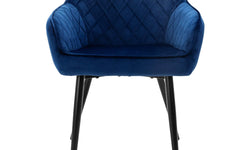 Set van 8 eetkamerstoelen Amino velvet