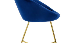 Set van 2 eetkamerstoelen Clair velvet