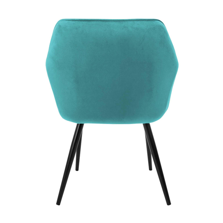 Set van 6 eetkamerstoelen Amino velvet