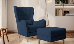 Hocker Casara velvet