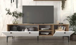 TV-meubel Motto met wandplank