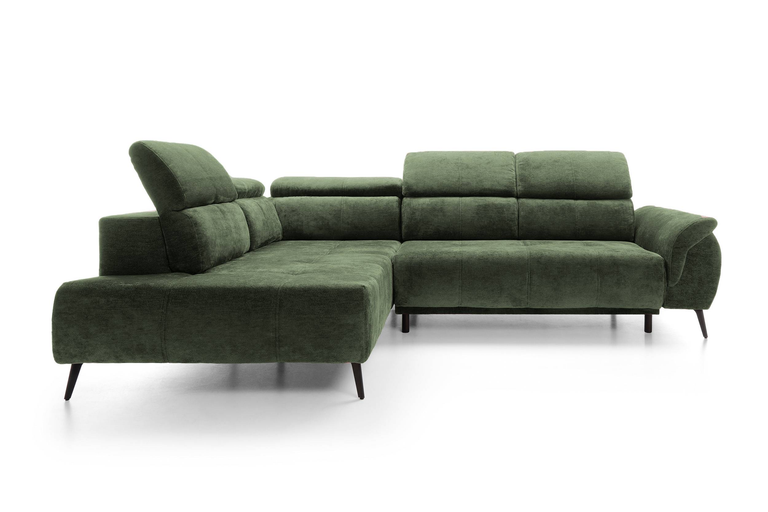 naduvi-collection-hoekbank-germaibiglinks-groen-velvet-chenille-touch (100% polyester)-banken-meubels1