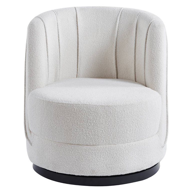 Draaifauteuil Fenna bouclé