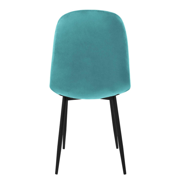 Set van 4 eetkamerstoelen Wisk velvet