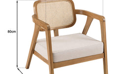 Fauteuil Will West teakhout