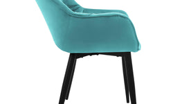 Set van 2 eetkamerstoelen Saga velvet