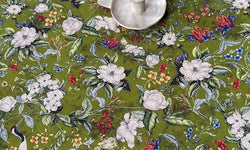 hermia-tafelkleed greenery-groen--polyester-keukentextiel-koken & tafelen1